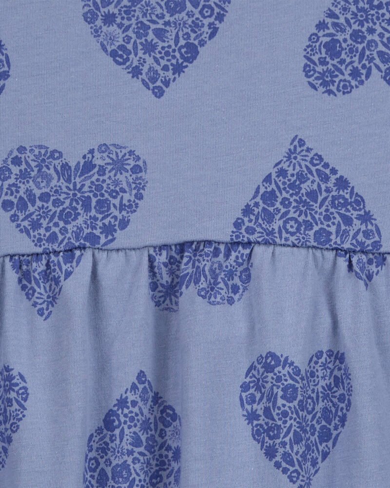 Toddler Heart Jersey Dress, image 3 of 4 slides