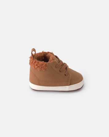 B&eacute;b&eacute; gar&ccedil;on - Chaussures &agrave; tige haute avec molleton teddy &ndash; Brun, 
