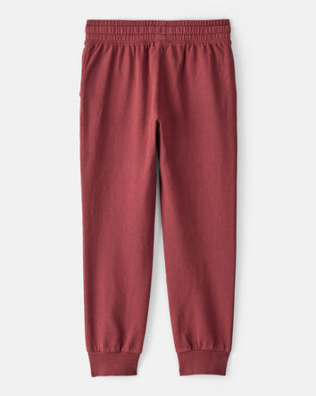 Boys French Terry Jogger - Burgundy, 