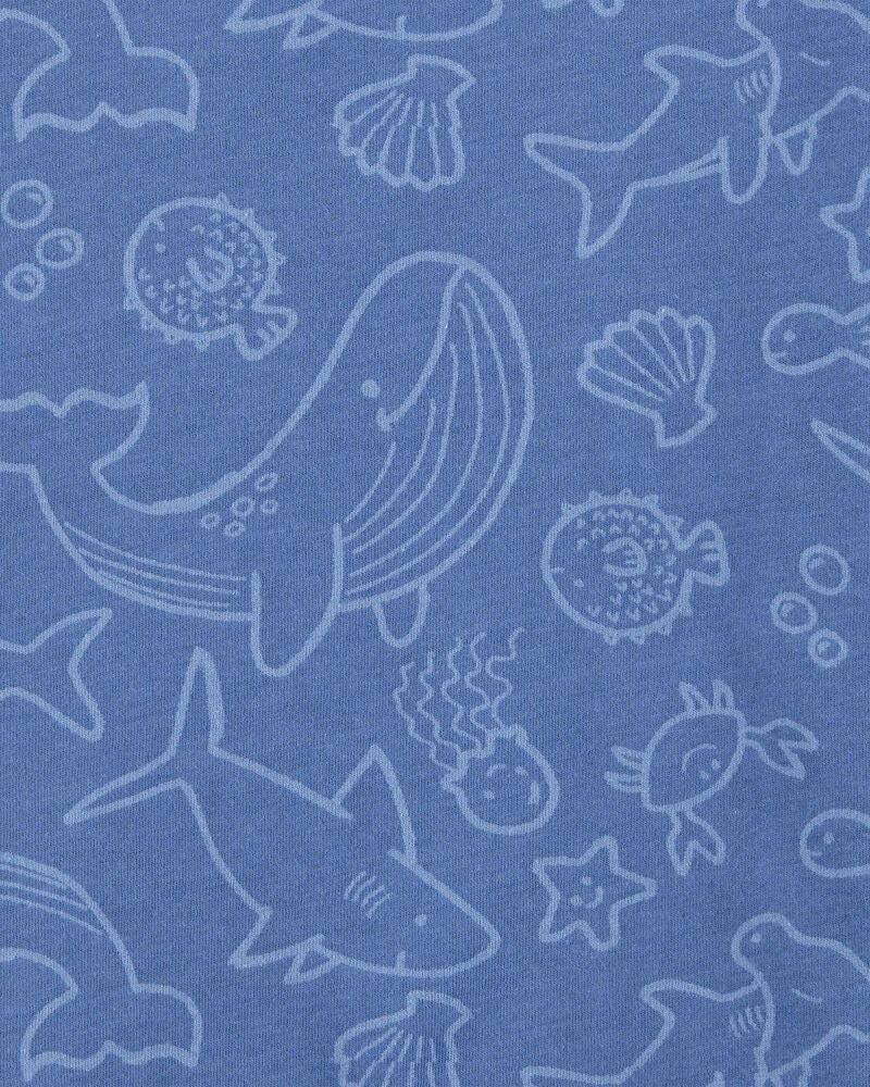 Toddler Sea Animals Print Knit Short-Sleeve Tee, image 3 of 4 slides