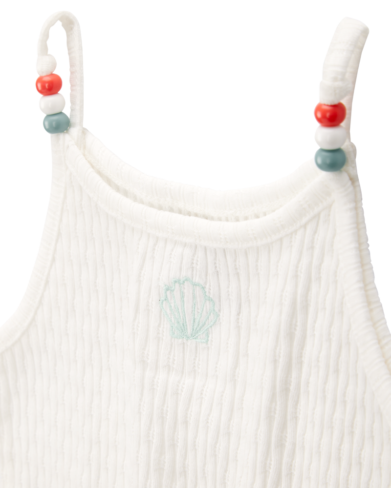 Enfant en bas âge Débardeur côtelé à coquillage, image 2 sur 5 diapositives