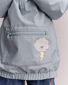 Tout-petit - Chandail imperm&eacute;able &agrave; capuchon, nuage et &eacute;clair - Bleu p&acirc;le, image 5 sur 7 diapositives