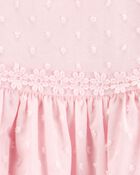 Bébé Robe à basque texturée - Rose, image 4 sur 5 diapositives