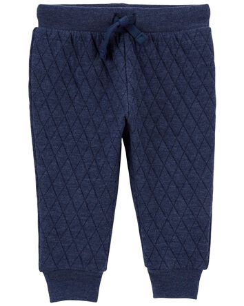 Quilted Doubleknit Joggers, 