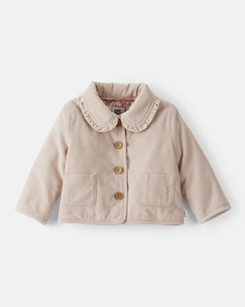 Baby Girl Corduroy Fashion Jacket - Brown, 