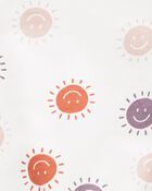 Baby Girl 3-Piece Smiley Face Shorts Set, image 3 of 4 slides