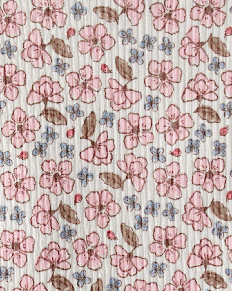 Baby Girl Ruffle Floral Bodysuit & Pant Set, image 2 of 3 slides