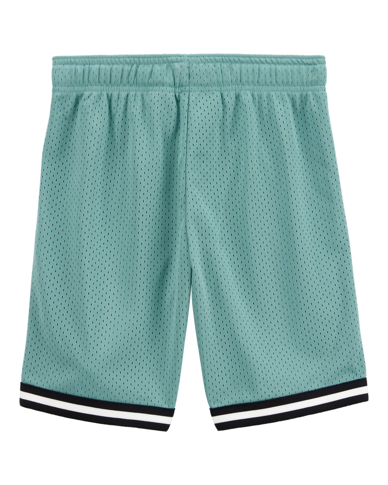 Kid Fan-Favourite Mesh Short - Teal, image 2 of 5 slides
