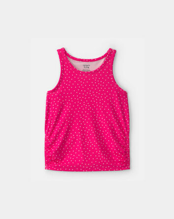 Girls Polka Dot Active Tank Top - Pink, 