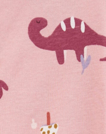 Toddler 1-Piece Dinosaur 100% Snug Fit Cotton Footie Pyjamas, 