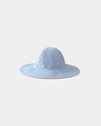 B&eacute;b&eacute; fille - Chapeau de soleil r&eacute;versible - Rose/ Bleu, 