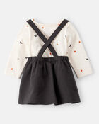 Baby 3-Piece Halloween Tee & Jumper Set, image 2 of 6 slides