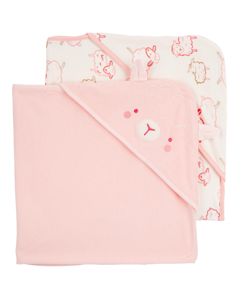 Baby 2-Pack Hooded Towels, image 1 of 2 slides