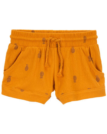 Pineapple Pull-On French Terry Shorts, 