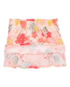 Bébé Ensemble 2 pièces débardeur côtelé et jupe-short à fleurs - Rose, image 2 sur 5 diapositives