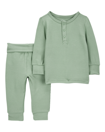 Baby 2-Piece PurelySoft Outfit Set - Green, 