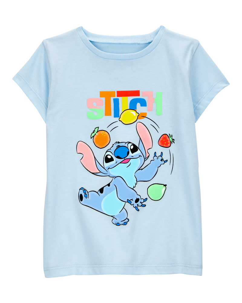 Tout-petit fille - T-shirt &agrave; manches courtes imprim&eacute; Disney&copy; Lilo & Stitch - Bleu, image 1 sur 2 diapositives