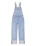 Jeune Salopette en denim extensible - Délavage ozone, image 1 sur 4 diapositives