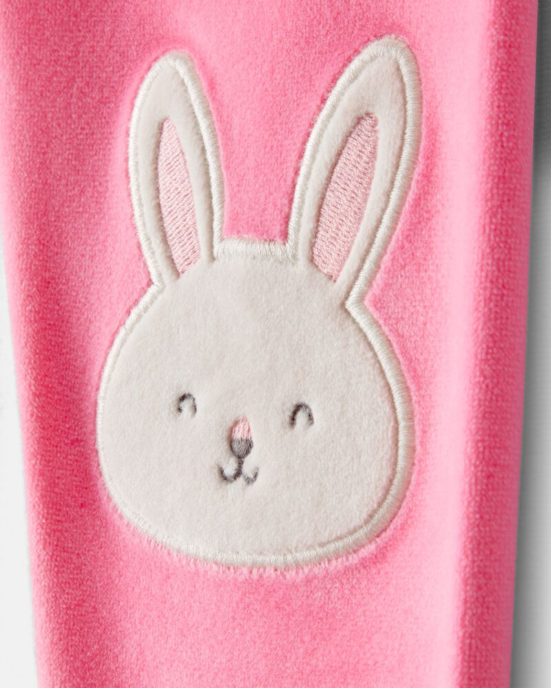 Toddler Girl Bunny DreamPlush Snug Fit 2-Piece Pyjamas - Pink, image 2 of 4 slides