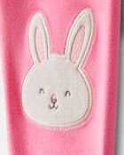 Toddler Girl Bunny DreamPlush Snug Fit 2-Piece Pyjamas - Pink, image 2 of 4 slides