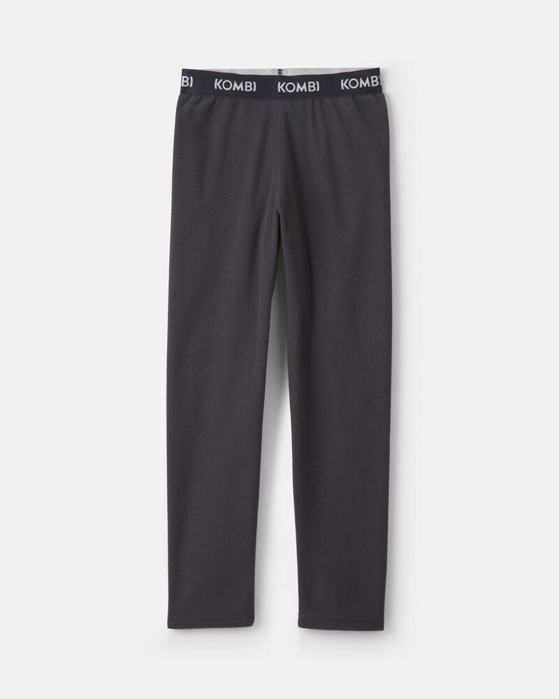 Boys Kombi Base Layer Fleece Bottom - Charcoal, image 1 of 3 slides