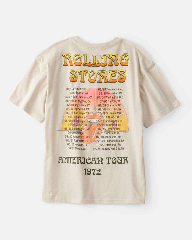 Jeune - T-shirt &agrave; manches courtes Rolling Stones - Cr&egrave;me, image 2 sur 5 diapositives