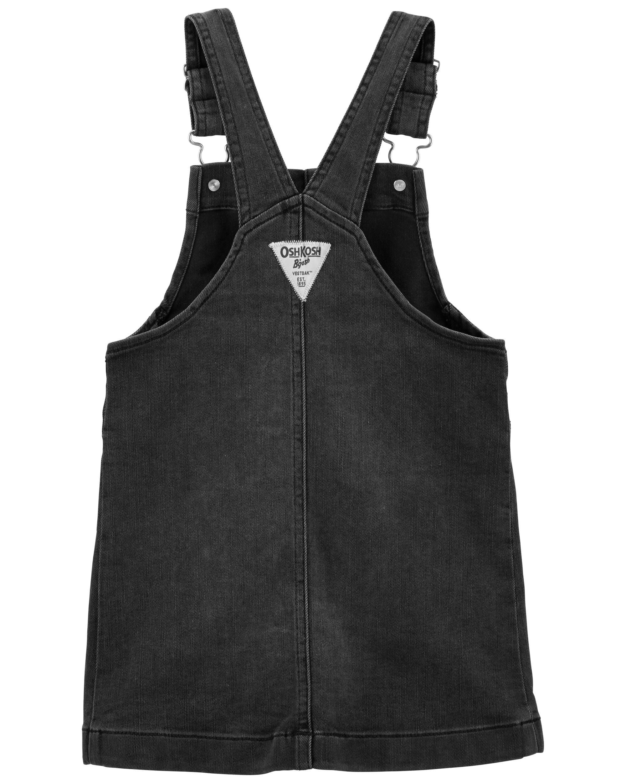 Girls black overall dress shop