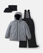 Boys 2 Piece Snowsuit- Grey, image 1 of 13 slides