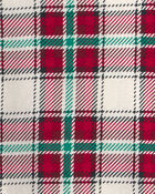 Baby 2-Piece Christmas Plaid 100% Cotton Snug Fit Pyjama Set - Red/Green, image 3 of 4 slides