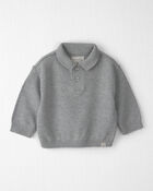 B&eacute;b&eacute; gar&ccedil;on - Chandail polo en tricot de coton biologique, image 1 sur 3 diapositives