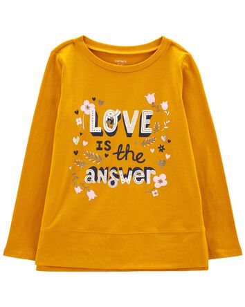 T-shirt en jersey Love is the answer, 