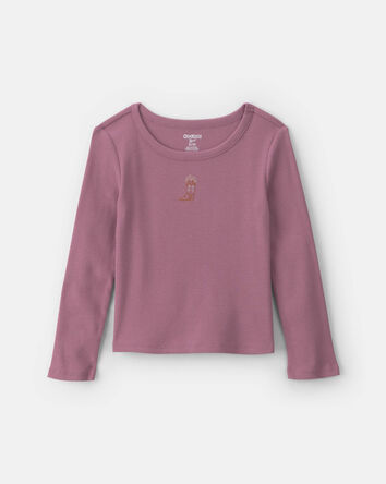 Toute-petite fille - Haut manches longues - Mauve, 