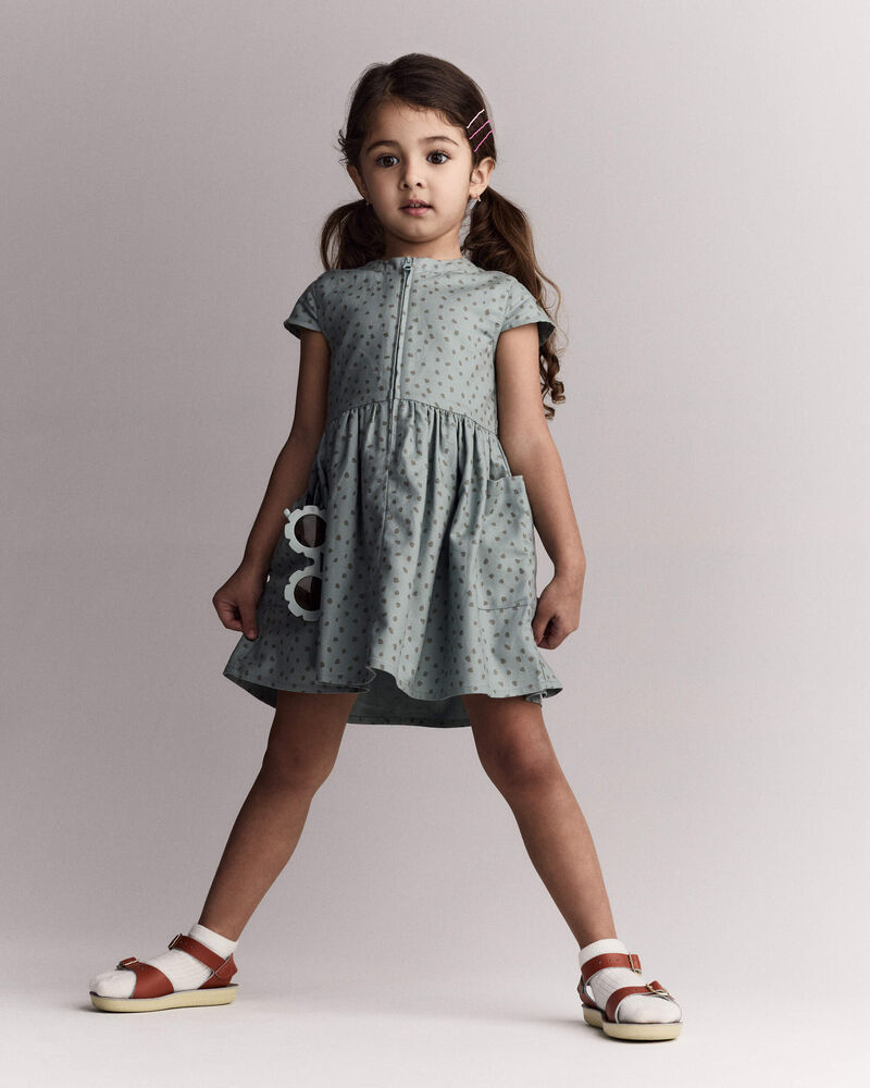 Tout-petit fille - Robe Laura avec poches - Bleu p&acirc;le, image 1 sur 6 diapositives