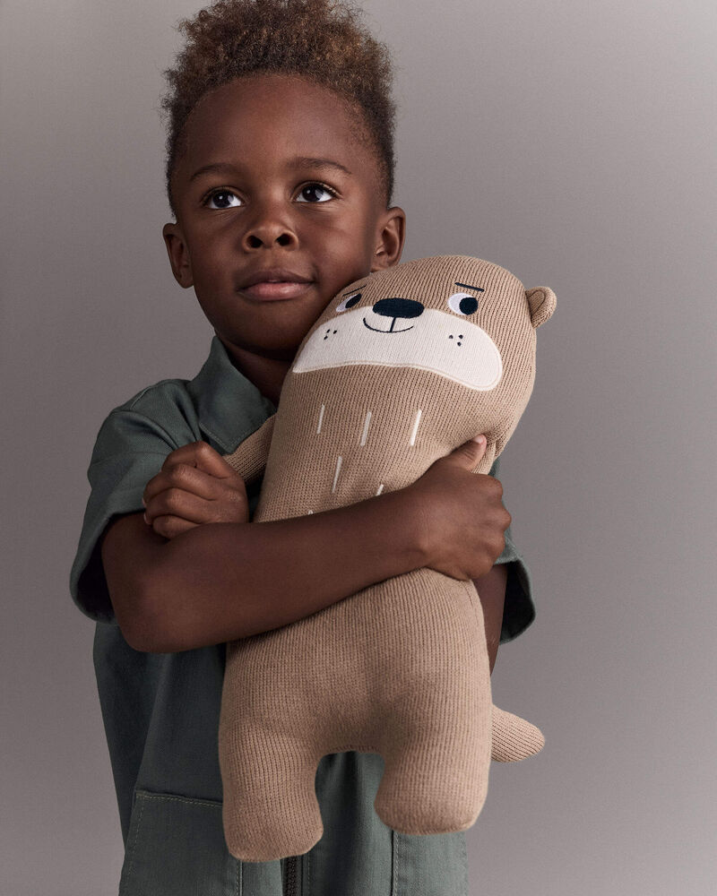 Toddler Otter Plush - Mocha Brown, image 4 of 7 slides