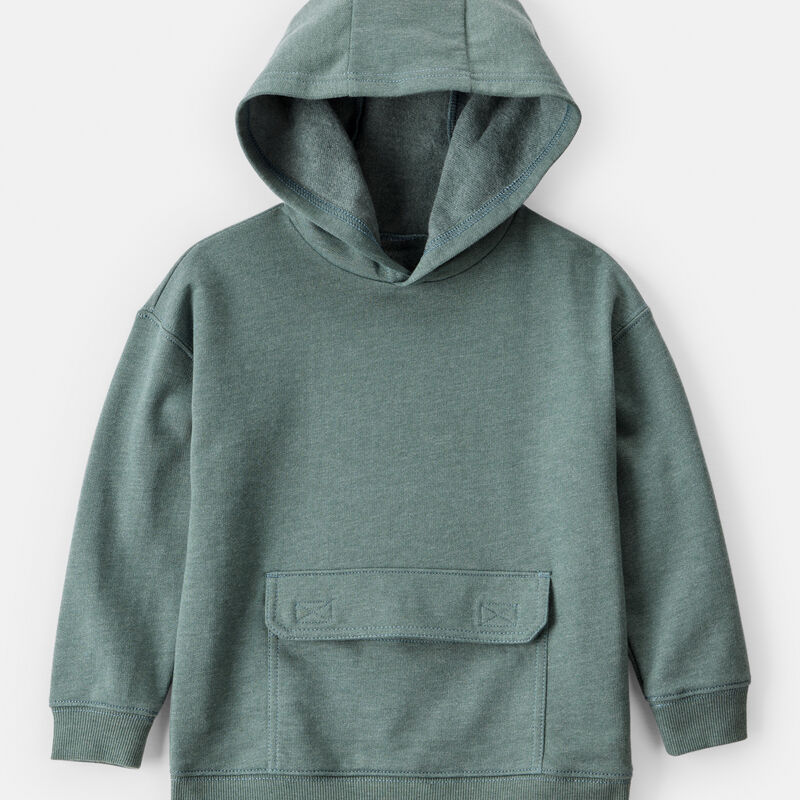 Green Toddler Boy Solid Fleece Long-Sleeve Hoodie - Green | Carter’s Oshkosh Canada