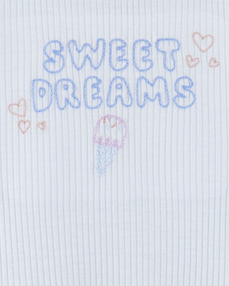 Toddler Ice Cream Print Loose Fit 2-Piece Pyjamas - Blue, image 3 of 4 slides