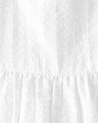 Baby Girl Short-Sleeve Ruffle Top - White, image 2 of 3 slides
