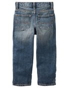 Jeans classique (coupe étroite) - délavage moyen usé , image 2 sur 2 diapositives