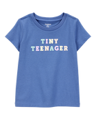 Toddler Tiny Teenager Short-Sleeve Graphic Tee - Blue, image 1 of 2 slides