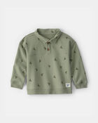 Tout-petit gar&ccedil;on - Chandail en jersey bouclette, cactus - Vert olive, image 1 sur 2 diapositives