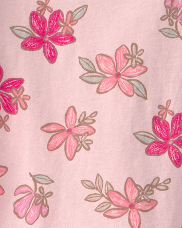 Tout-petit fille - T-shirt &agrave; motif de fleurs tropicales - Rose, 