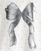 Toddler Girl DayDream Fleece Ruffle Sleeve Bow Top & Rib Pant Set, image 4 of 6 slides