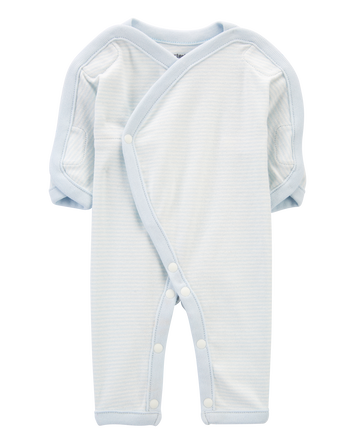 Baby Preemie Striped Cotton Sleeper, 
