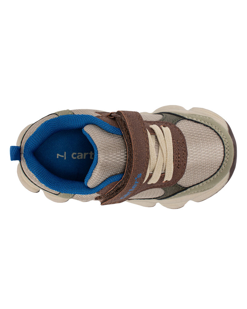 Toddler Boy Athletic Sneakers - Brown, image 5 of 6 slides
