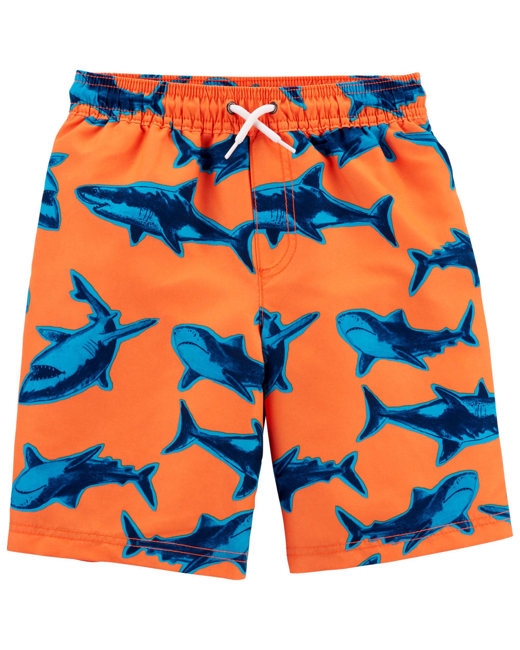 carters dinosaur swim trunks