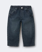 Tout-petit - Jean &agrave; jambe ballon en denim - D&eacute;lav&eacute; moyen, image 1 sur 3 diapositives
