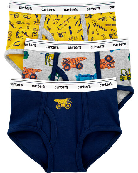 Kids Solid Boxer Briefs (3-Pack)