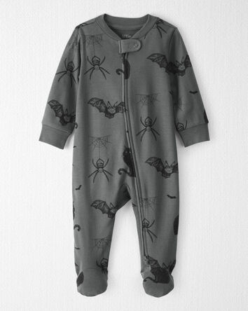B&eacute;b&eacute; - Grenouill&egrave;re en coton biologique &agrave; motif cr&eacute;atures effrayantes, 