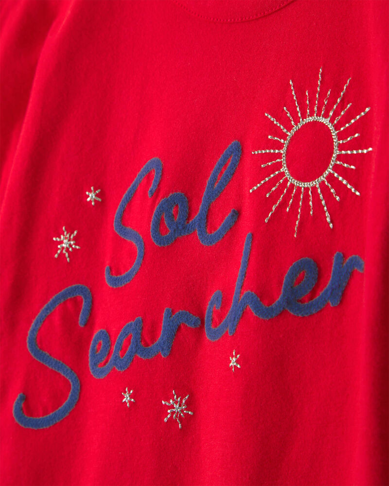 Girls 'Sol Searcher' Top - Red, image 2 of 4 slides
