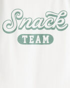 Girls Snack Team Short-Sleeve Graphic Tee - Cream, image 2 of 3 slides
